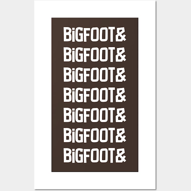 Bigfoot Repeated (light variant) Wall Art by wls